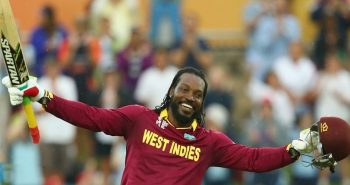 Chris Gayle the hight runs scorer for the west indies in ODI cricket
