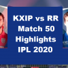 KXIP Vs RR Highlights 2020