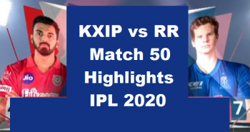 KXIP Vs RR Highlights 2020
