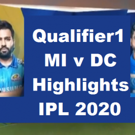 IPL Qualifier1 MI Vs DC Highlights 2020
