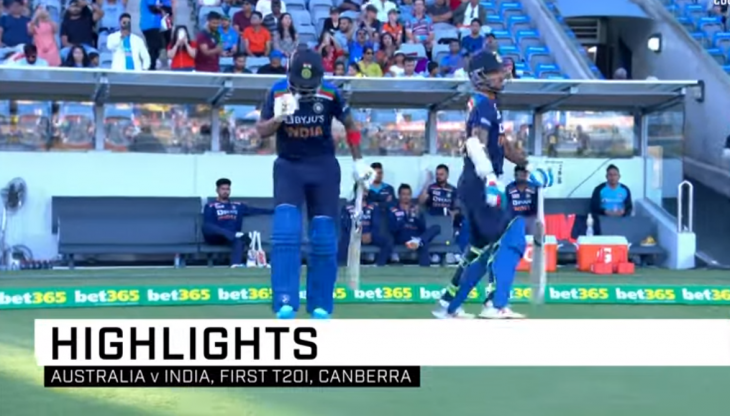 india vs australia highlights 1st t20 2020