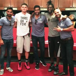 Cricket Stars Meet Miami Heat Players
